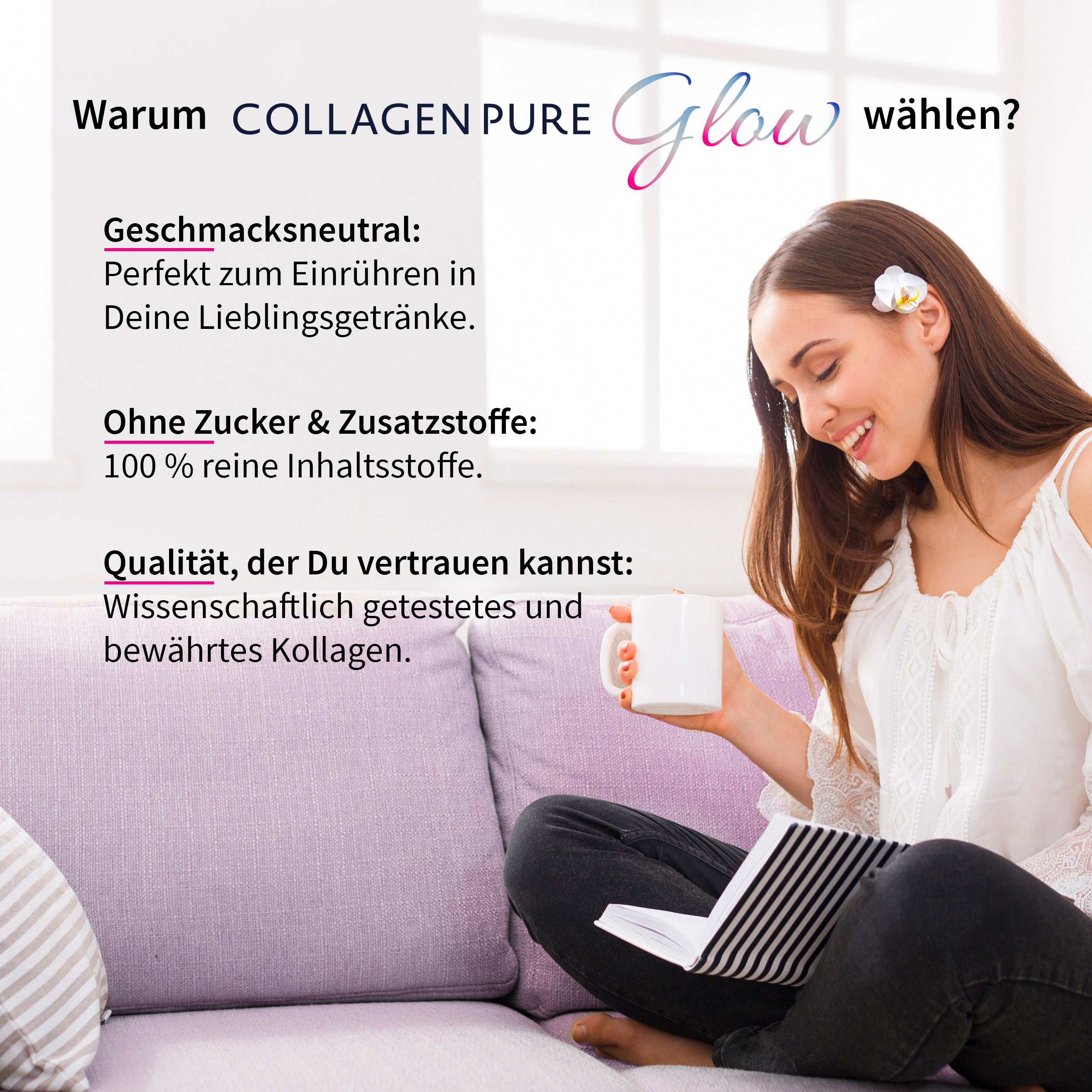 Collagen Pure Glow – 100 % reines Kollagen Pulver
