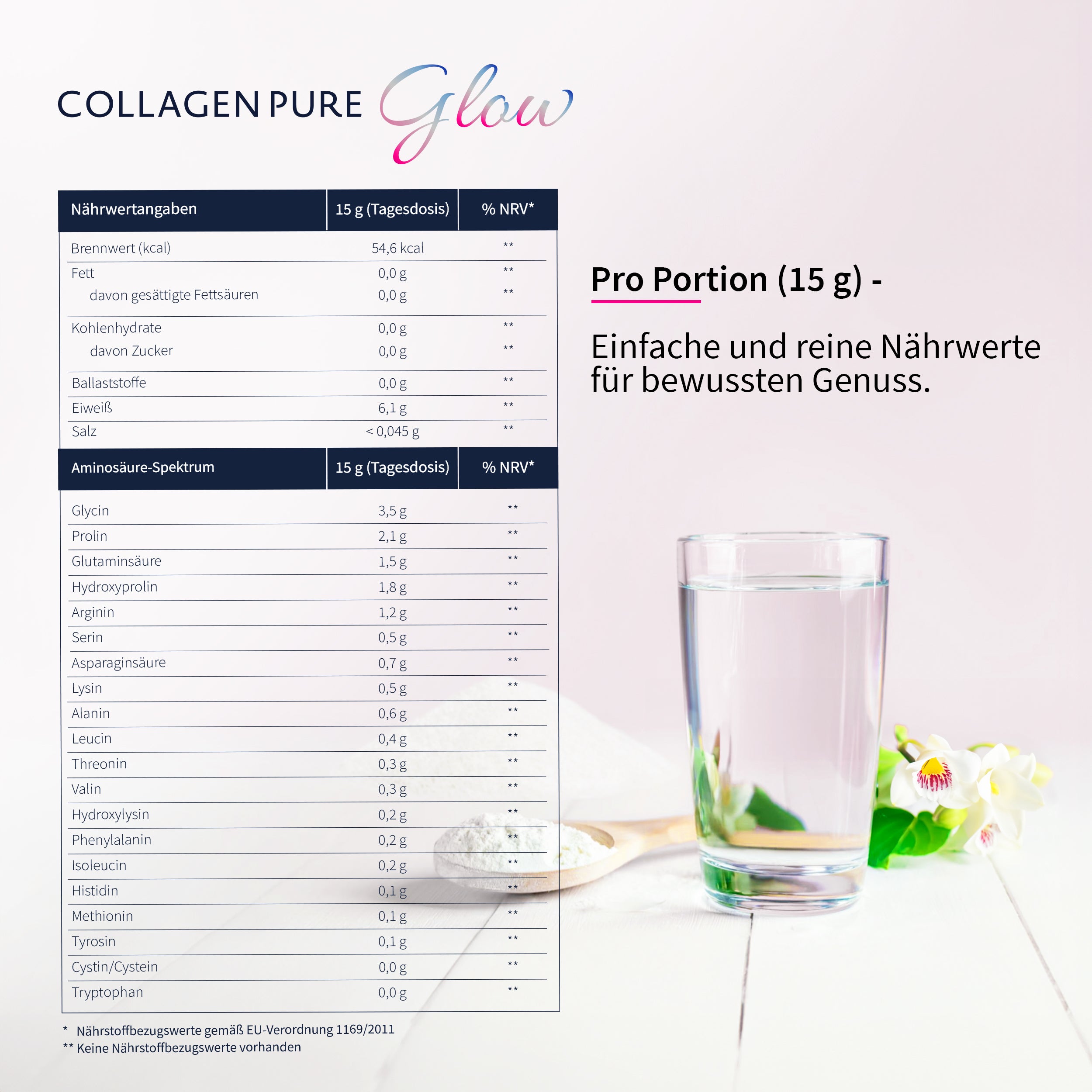 Collagen Pure Glow – 100 % reines Kollagen Pulver