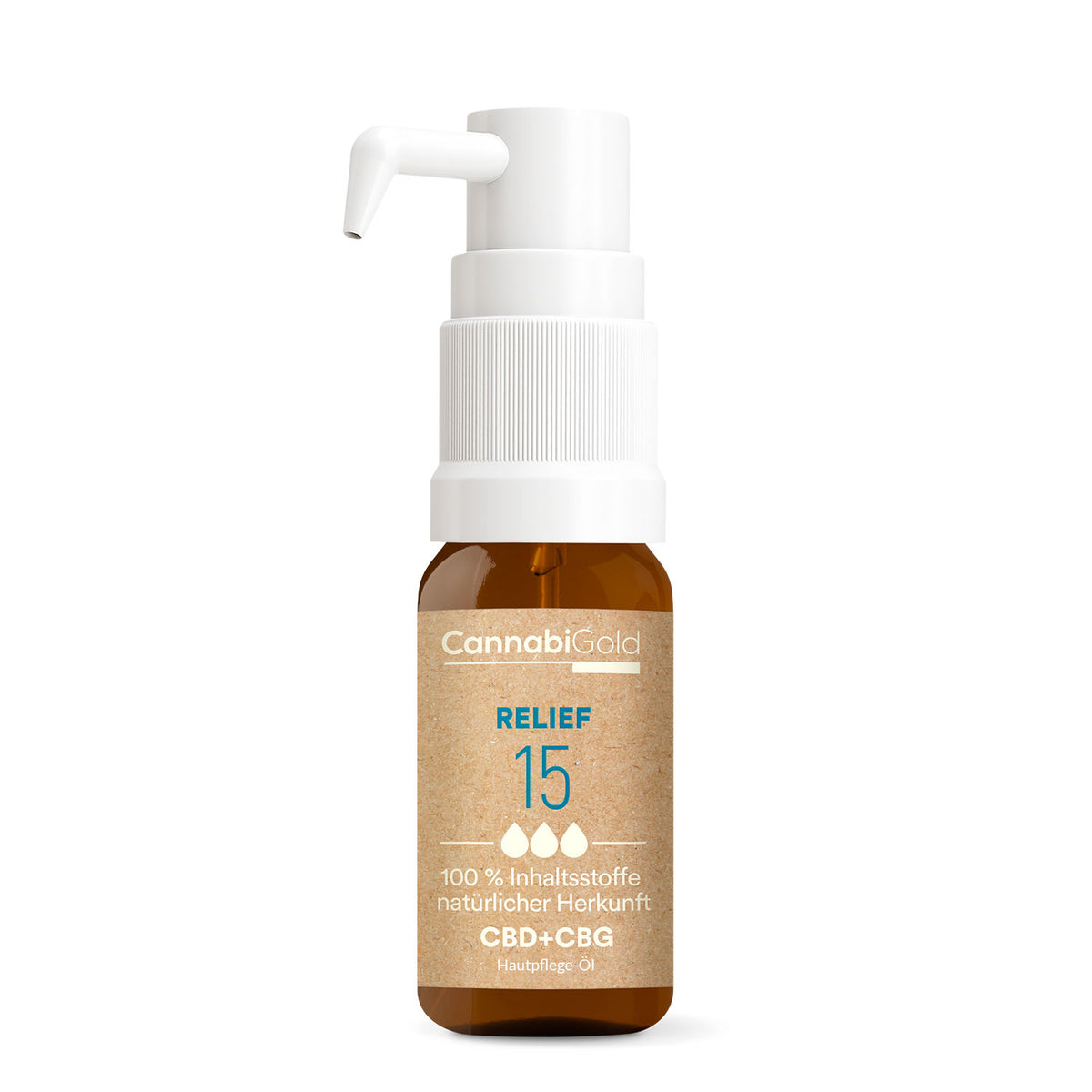 CannabiGold Relief 15- CBD + CBG Hautpflegeöl