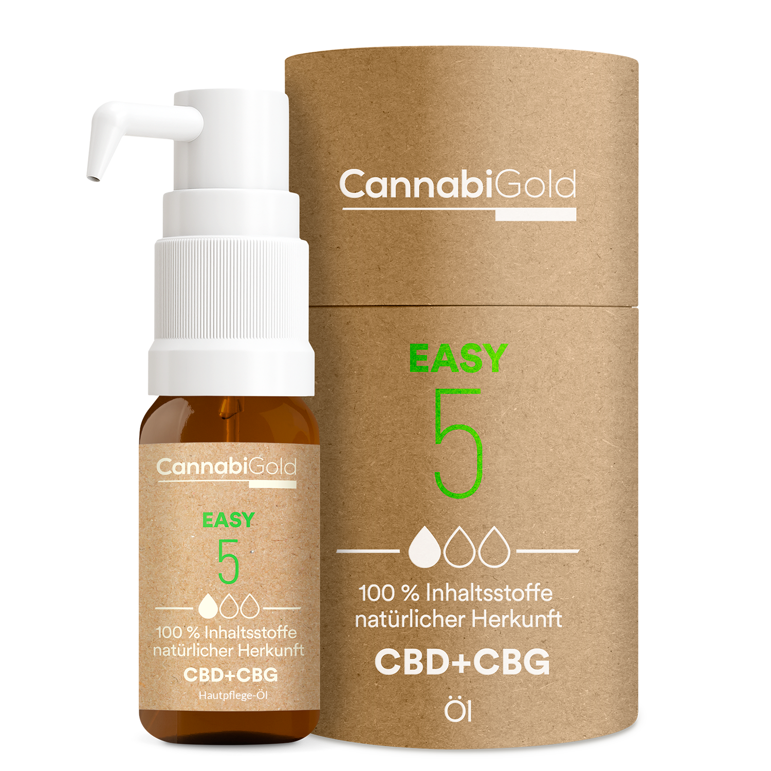 CannabiGold Easy 5- CBD + CBG Hautpflegeöl