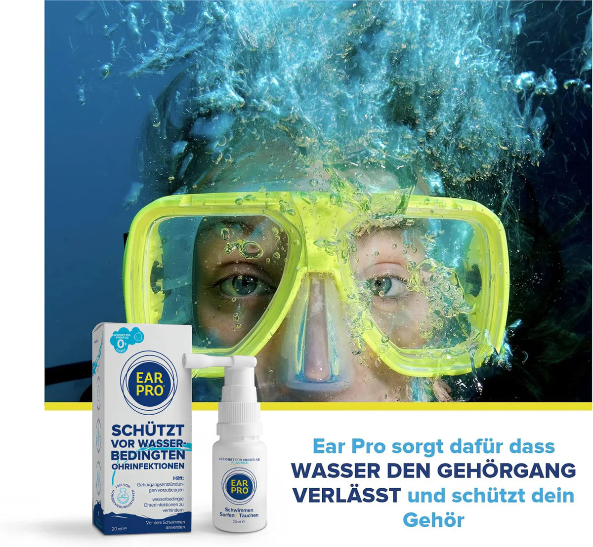 Ear Pro® Dein Schutz gegen Ohreninfektionen im Wasser